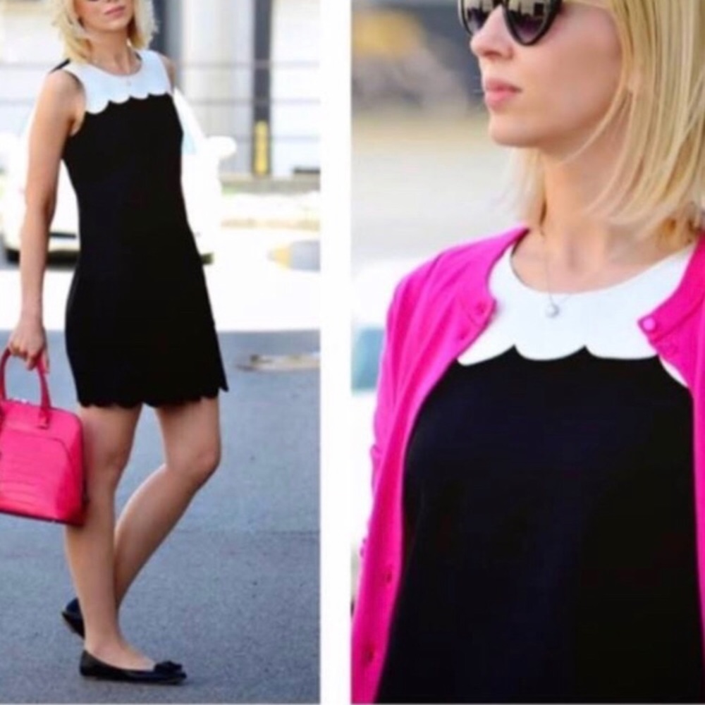 NWT J Crew Black & White Dress
